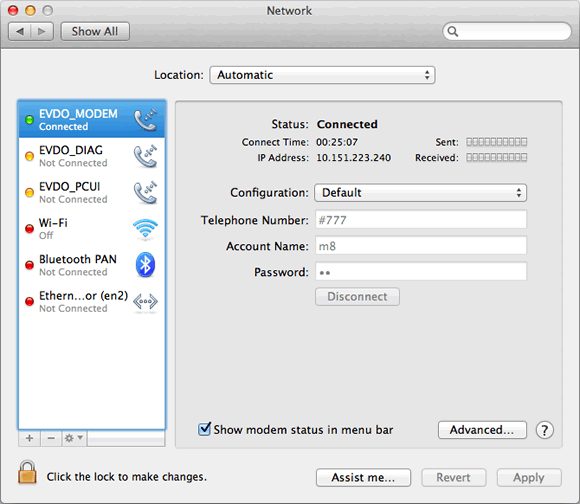 SmartFren di Mac