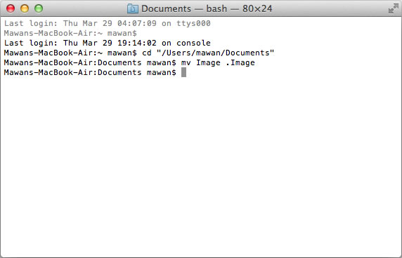 Terminal pada Mac OS