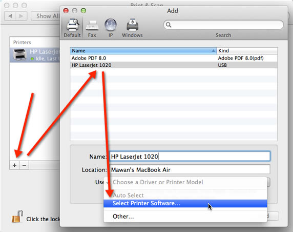 HP LaserJet 1020 Printer Driver for Mac